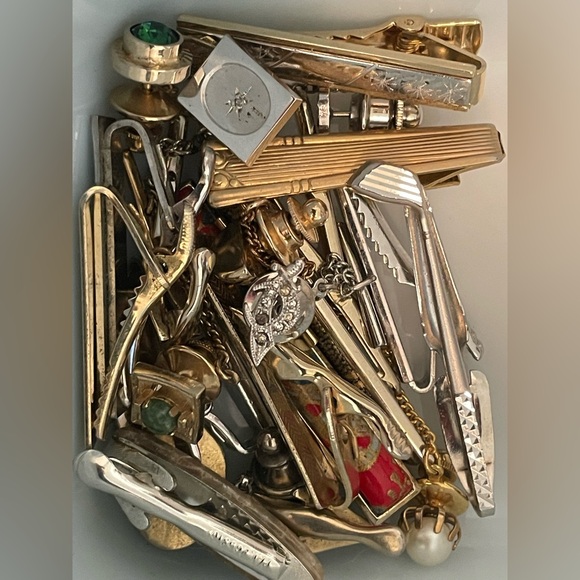 Lot of Tie Clips and Tie Tacs